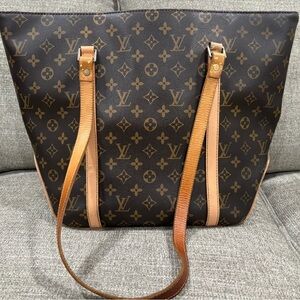 Louis Vuitton Brown Monogram Tote Bag-Authentic